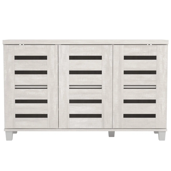 Steelside Lismore 16-Pair Shoe Storage Cabinet