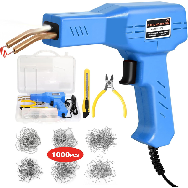 Portable Upgraded Plastic Welder w/ 1000 Staples