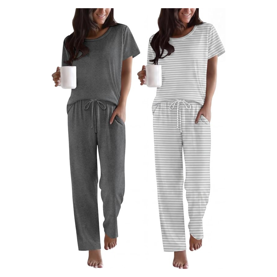 2-Pack Women's Short Sleeve Pajama Set