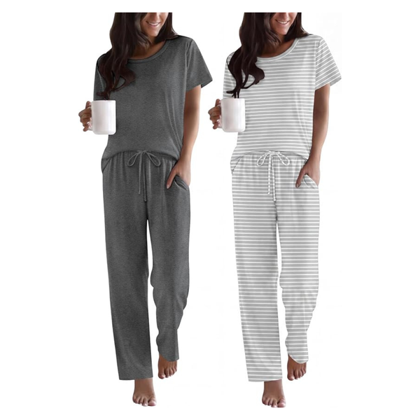 2-Pack Women's Short Sleeve Pajama Set