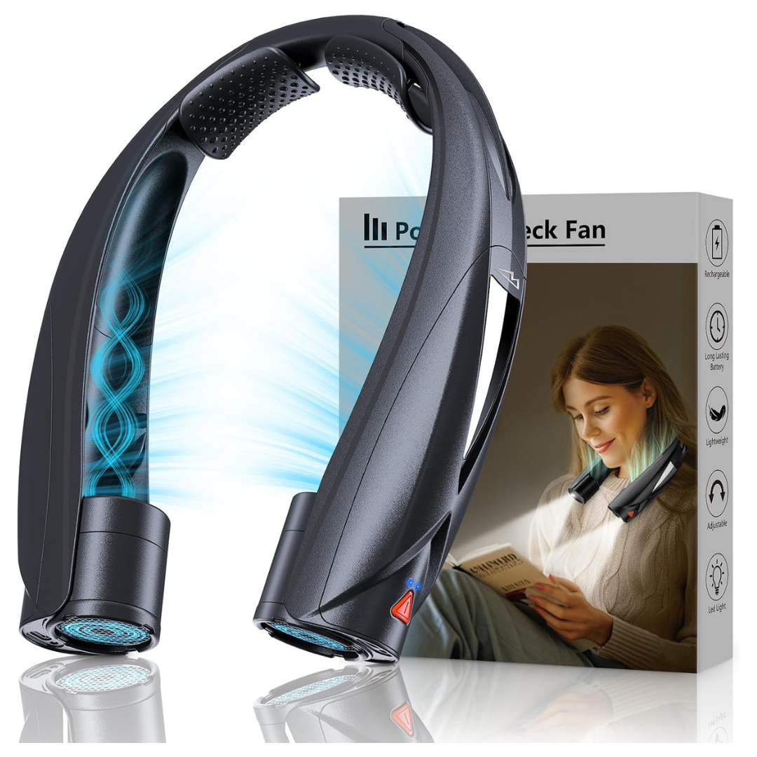 6000mAh Rechargeable Portable 6-Speed Neck Fan (Various Colors)