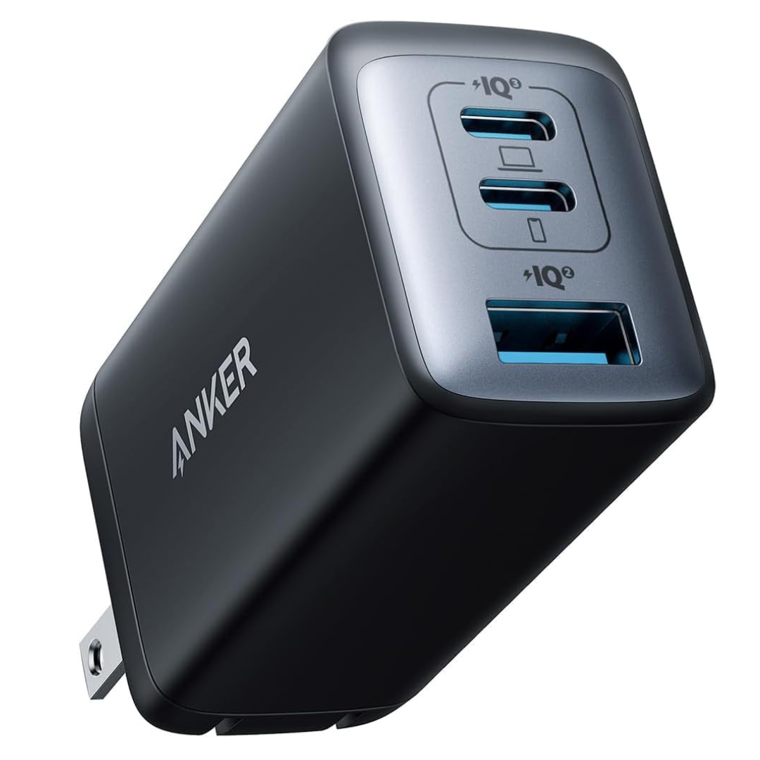 65W Anker 735 Nano II 3-Port USB-C & USB-A Foldable Wall Charger