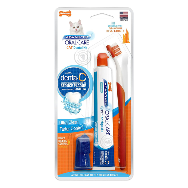 https://amzn.to/Nylabone Advanced Oral Care Cat Dental Kit