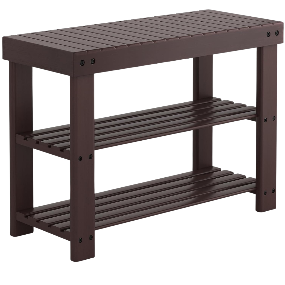 Newbulig 3-Tier 280 lb Capacity Shoe Rack Bench