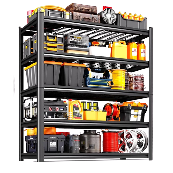 Aoaorgg 5-Tier Adjustable Metal Heavy-Duty Garage Storage Shelves