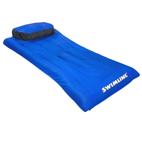 Swimline Solstice Fabric-Covered Pool Float Mattress With Comfortable Head