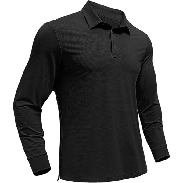 Men's UPF 50+ Lightweight Long Sleeve Polo Shirt (Various)