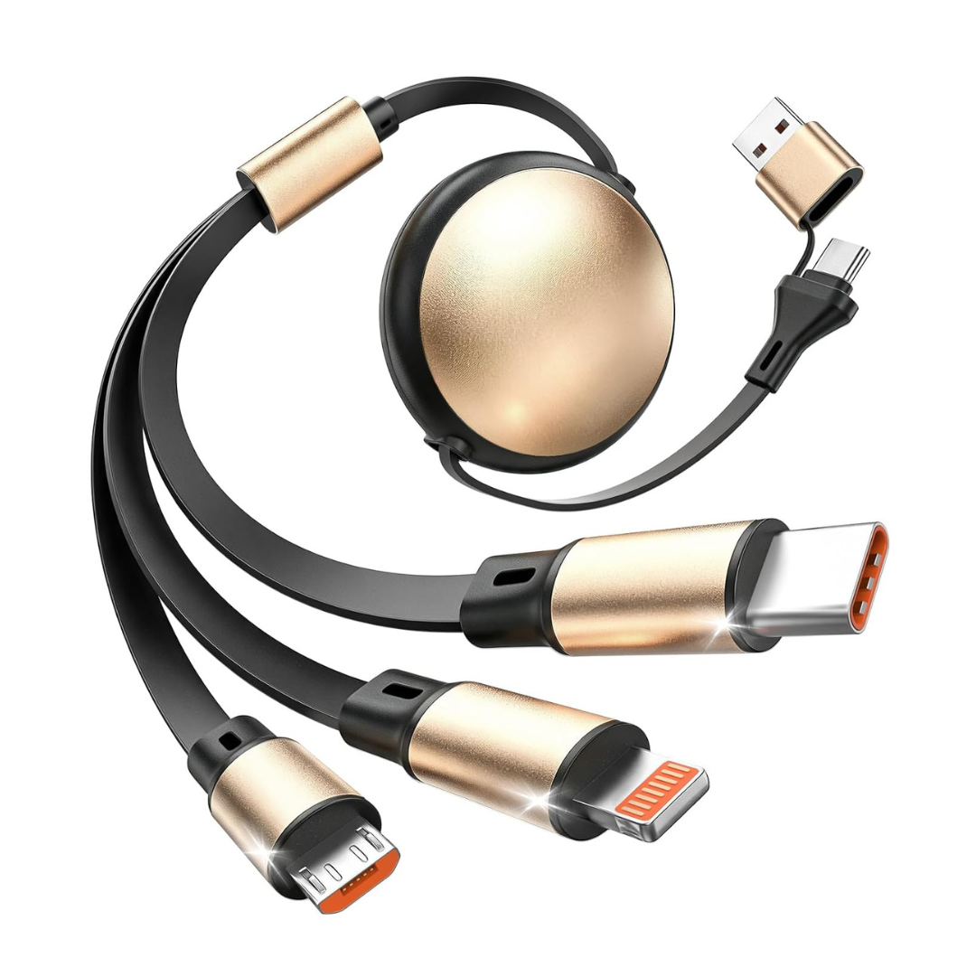 MPATIBY 3-in-2 Retractable Multi Charging Cable