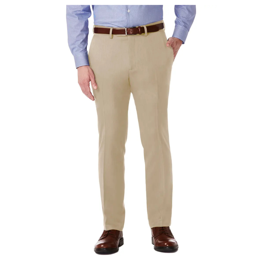 Kenneth Cole Reaction Men's Heather Slim Fit Dress Pant (2 Colors)