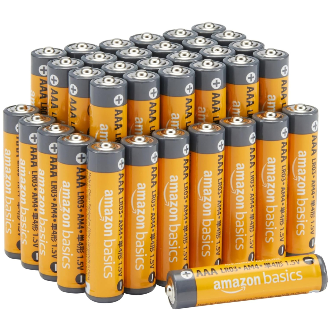 36-Pack AmazonBasics AAA 1.5 Volt Performance Alkaline Batteries