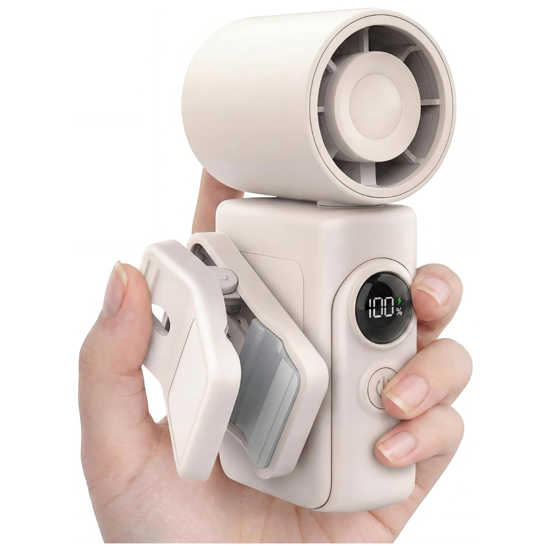 Portable Clip-on Dual Mode Handheld Mini Fan