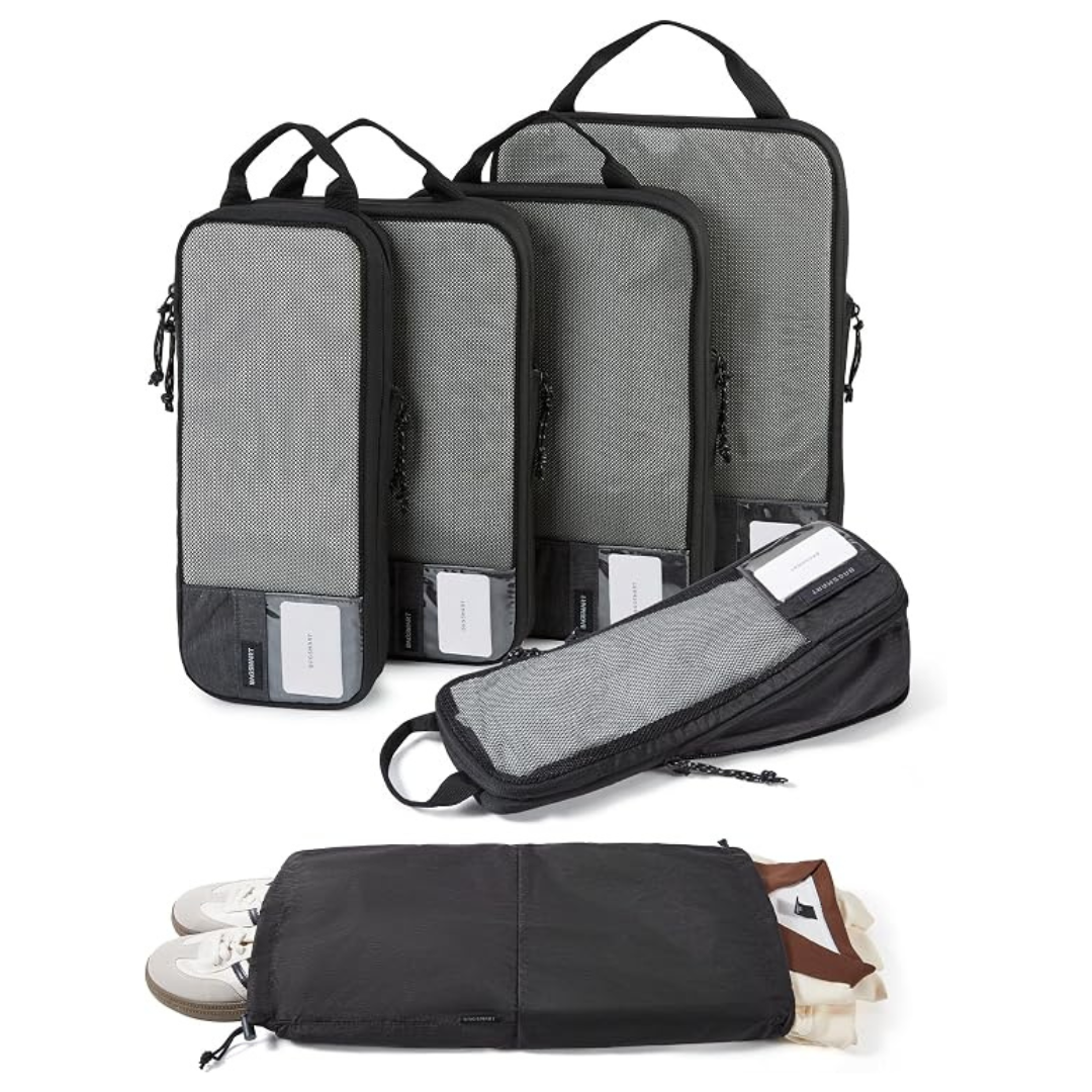 Set Of 6 Bagsmart Compression Travel Packing Cubes