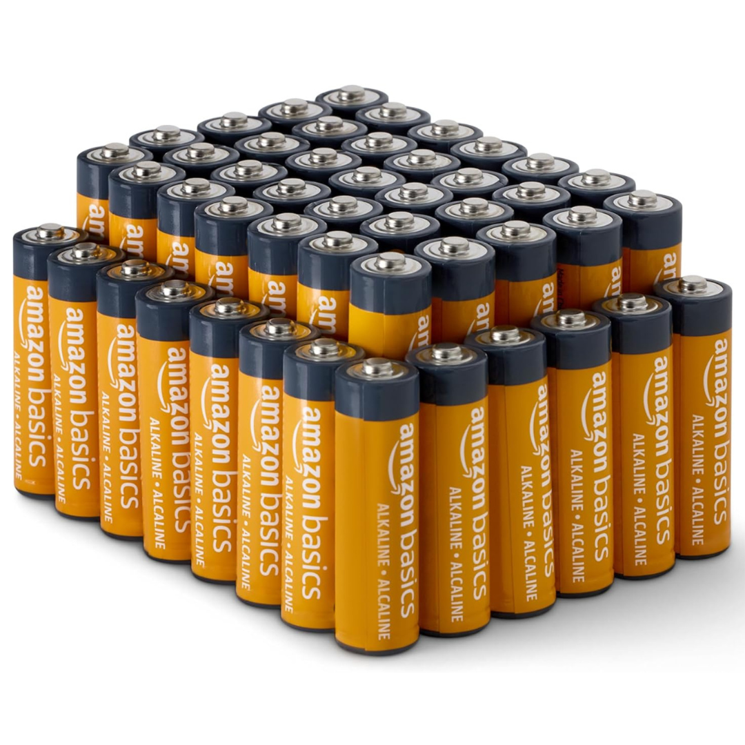 48-Pack Amazon Basics High-Performance AA Alkaline Batteries