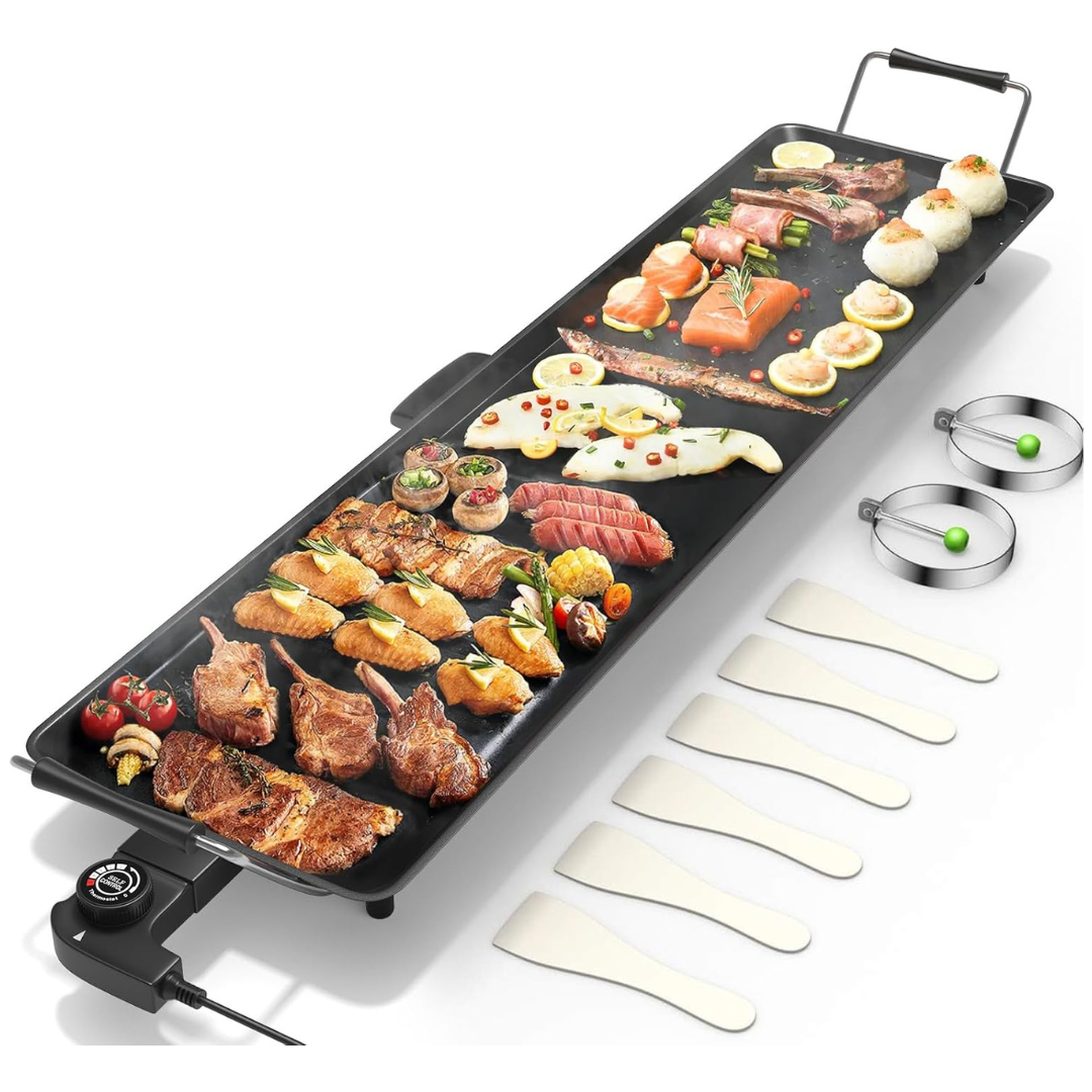 35" Costzon 2000W Electric Griddle W/ Drip Tray