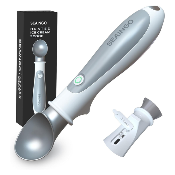1.8-Oz Seaingo Rechargeable Heated Ice Cream Scoop W/ 2-Modes