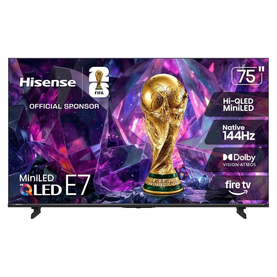 75" Hisense E7 Cinema Series Hi-QLED 4K Ultra HD Smart Mini-LED Fire TV