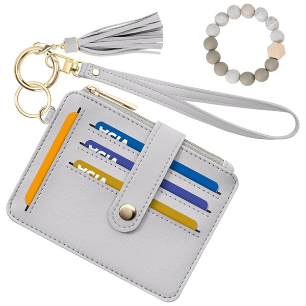 Small Keychain Wristlet Card Holder Wallet