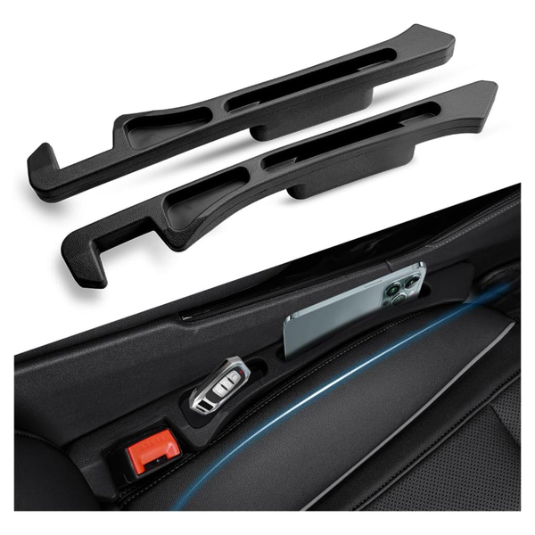 2-Piece Deepened Car Seat Gap Filler Organizer