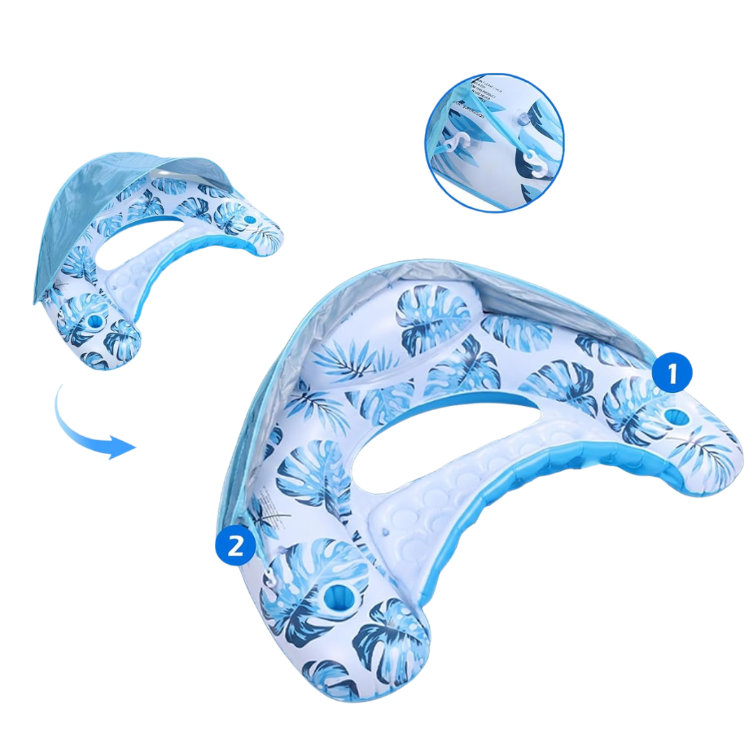 Pool Floats With Canopy & Cup Holder