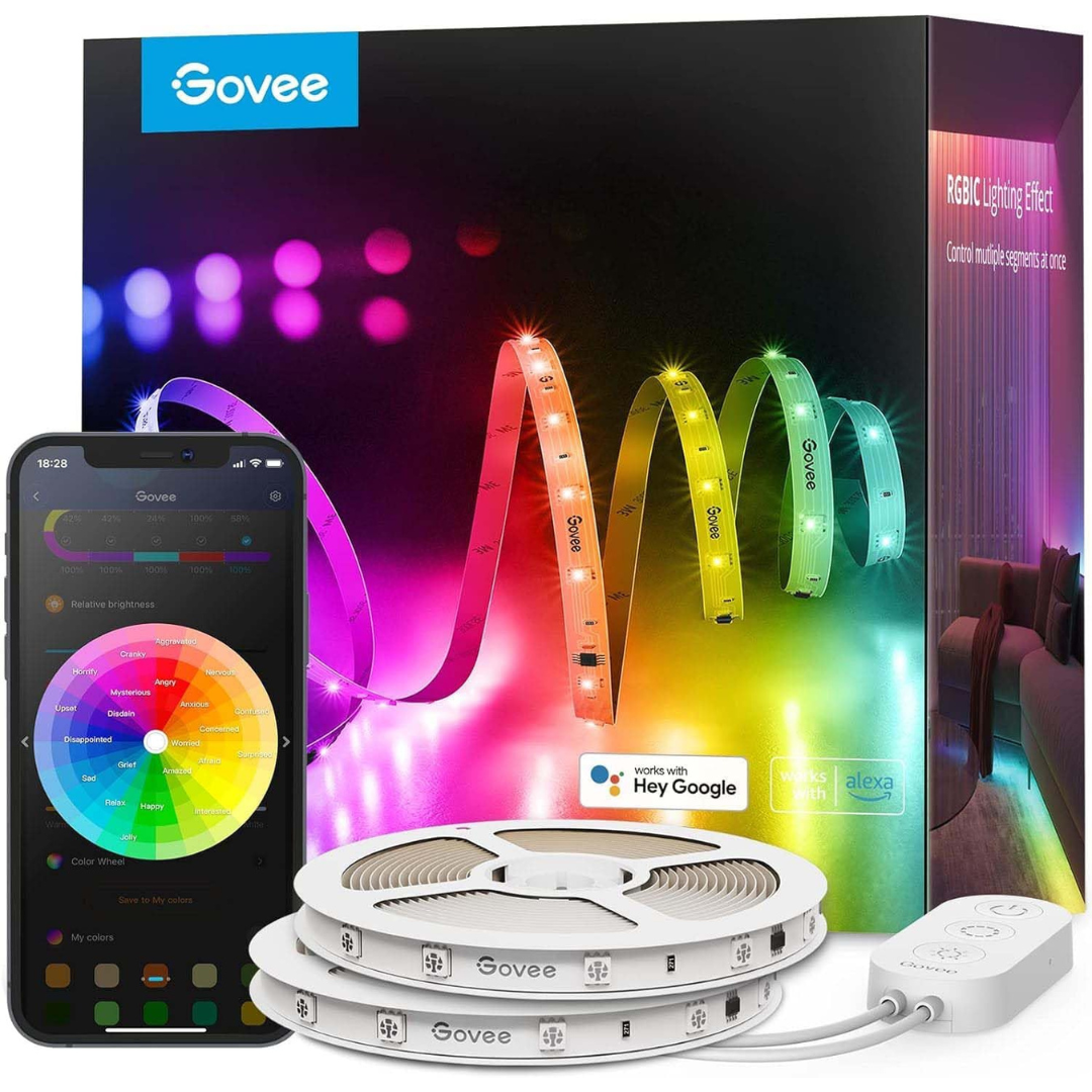 2-Pack 100' Govee RGBIC Smart LED Strip Lights