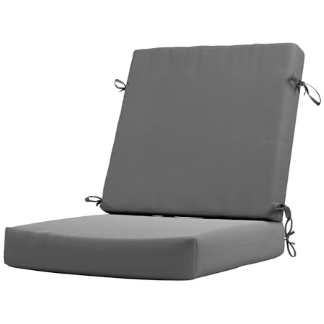 California 20" x 40" Umbrella Memory Foam Patio Seat Cushion (Various)