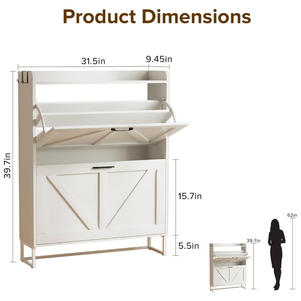 Urban Deco Shoe Storage Cabinet
