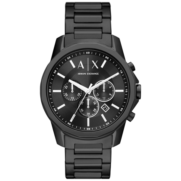 A|X Armani Exchange Men's Chronograph Black Stainless Steel Analog Watch