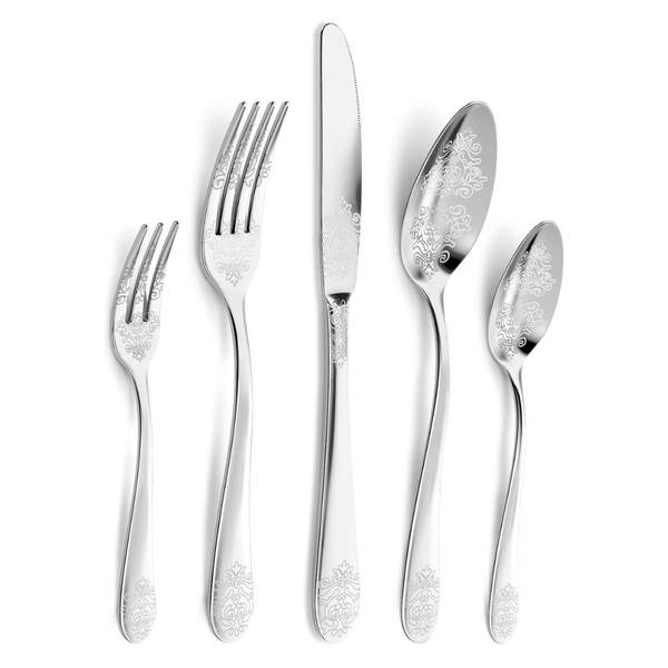 20-Piece Dragon Riot Stainless Steel Flatware Set, Service For 4