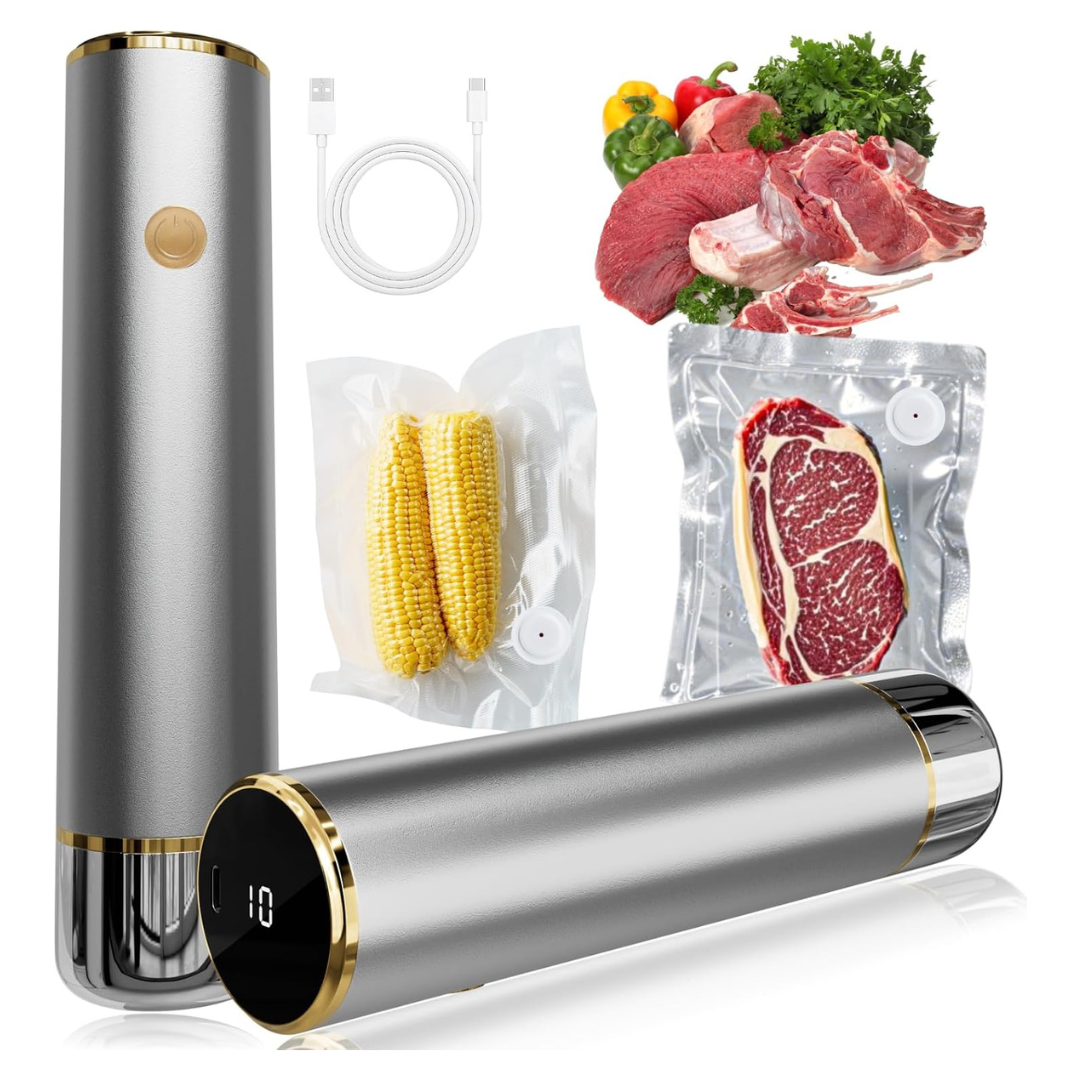 Portable Digital Handheld Strong Suction Food Vacuum Sealer