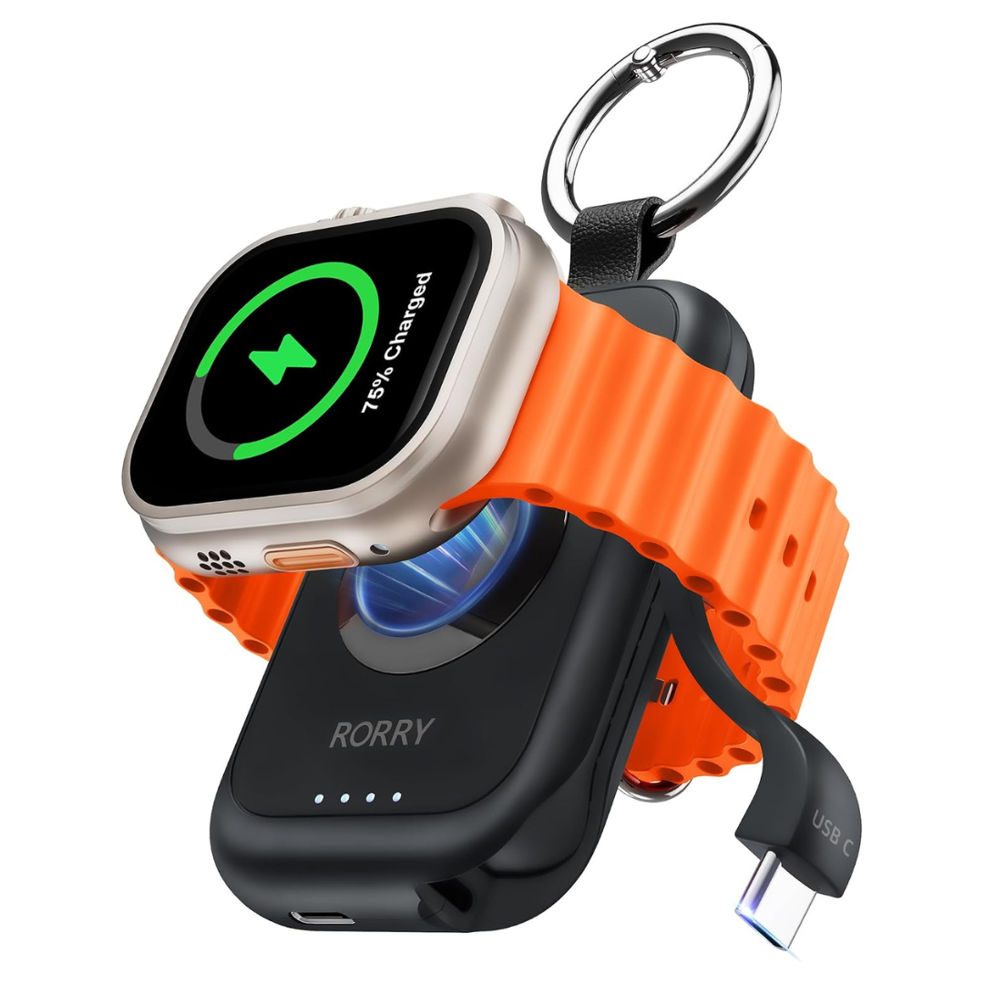 2500mAh RORRY CharmGo Portable Charger For Apple Watch (Various Colors)