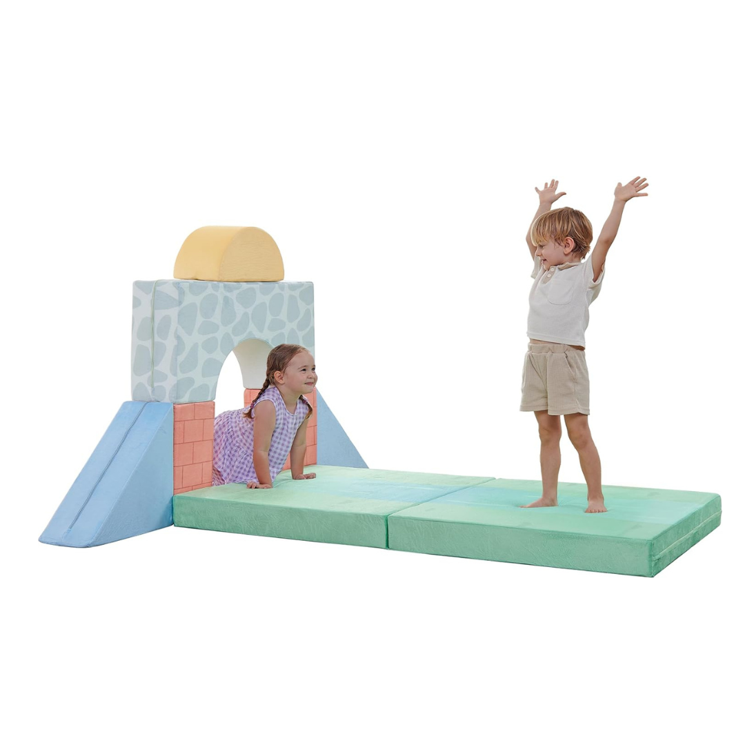 Delta Children 7-Piece Foam Fortress Soft Climbing Toys