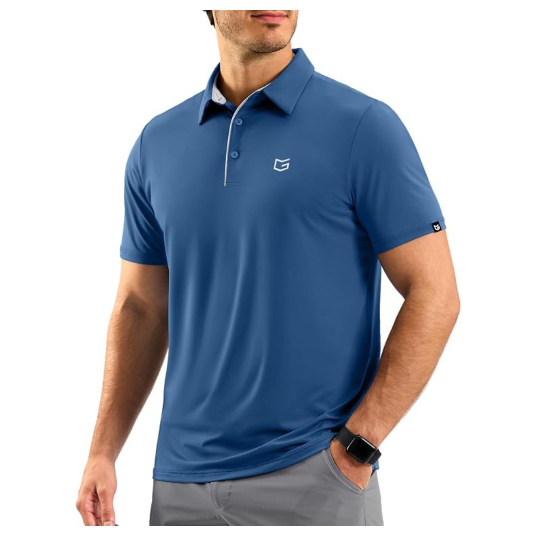 G Gradual Men's Dry Fit Short Sleeve Golf Polo Shirt (various)