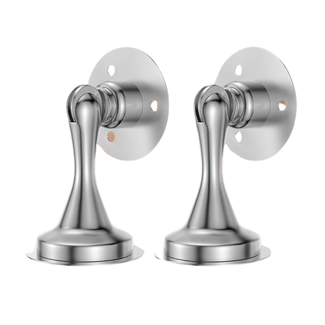 2-Pack Heleman Stainless Steel Magnetic Door Stopper/Catch