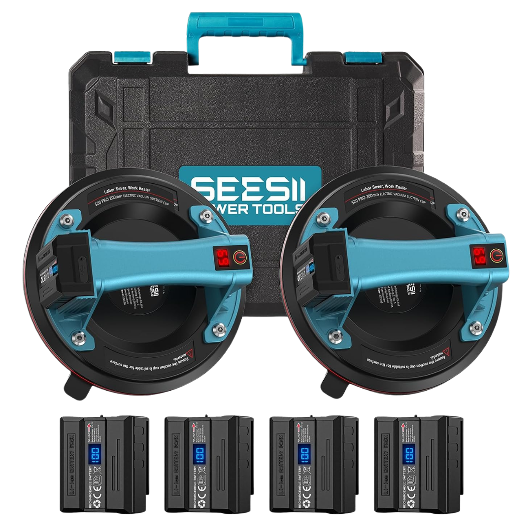 2-Count 8" SEESII 600-Lb Electric Suction Cups