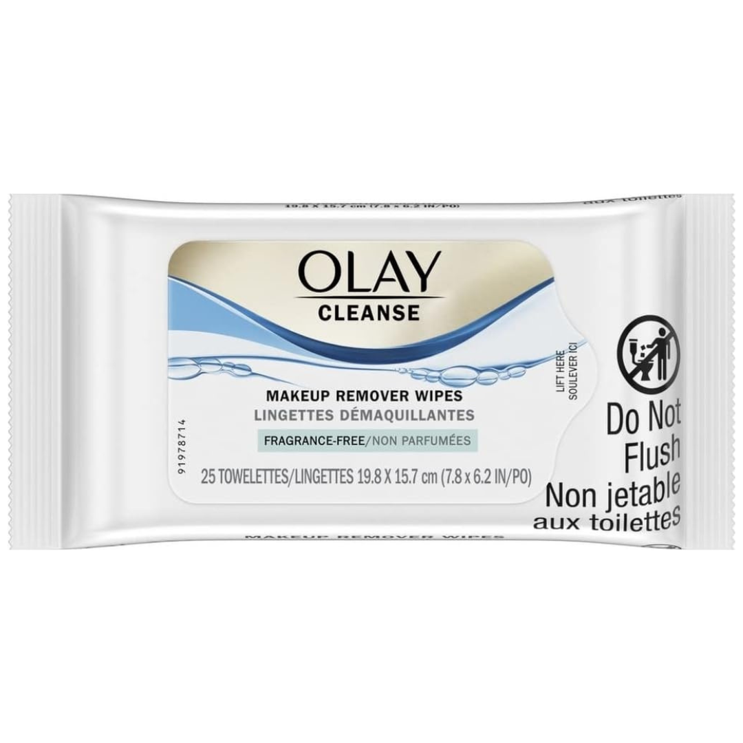 25-Count Olay Fragrance Free Cleanse Makeup Remover Wipes