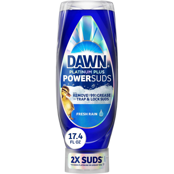 17.4oz Dawn Platinum Plus PowerSuds Liquid Dish Soap In EZ-Squeeze Bottle