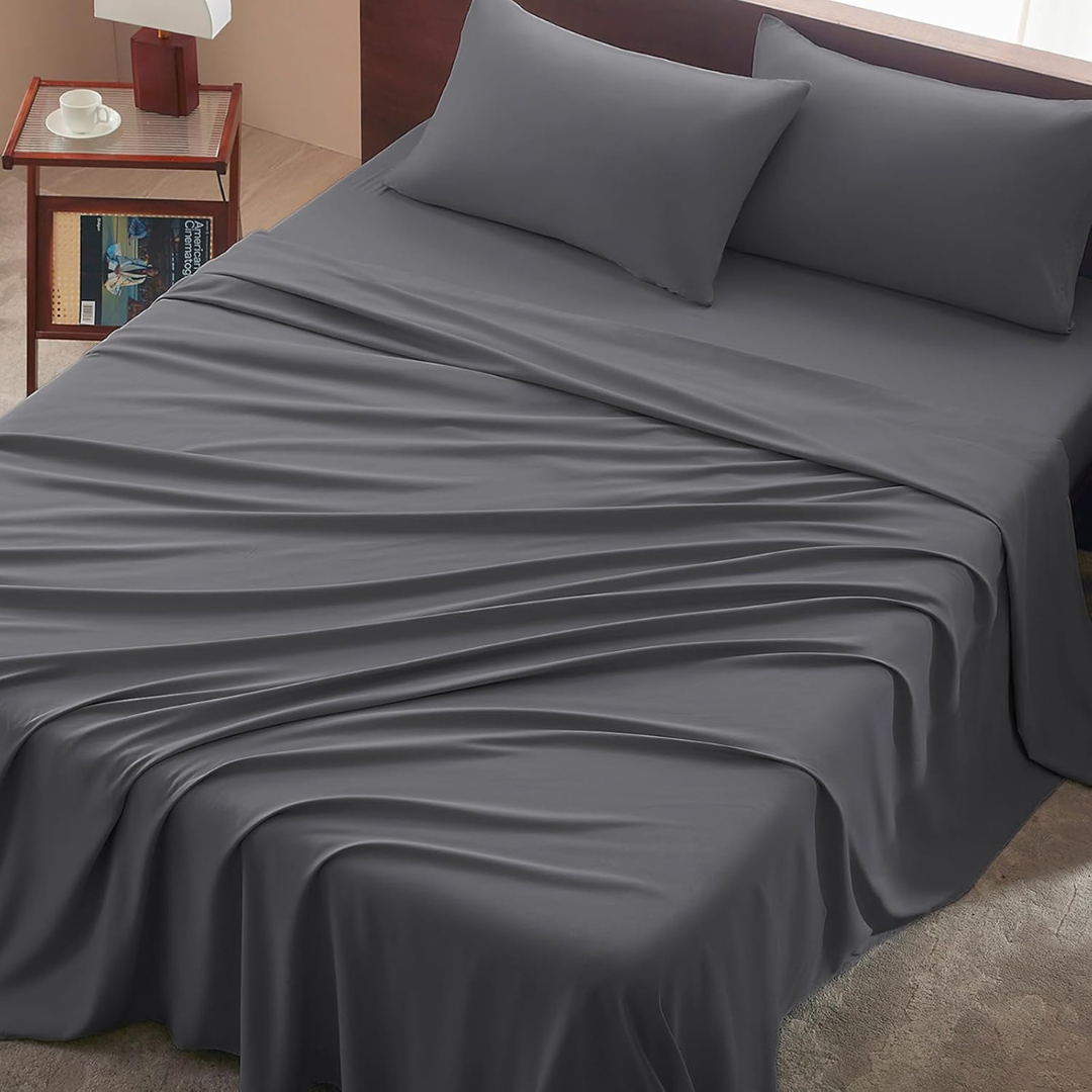 4-Piece Queen Size Comfy Breathable & Cooling Bed Sheets Set