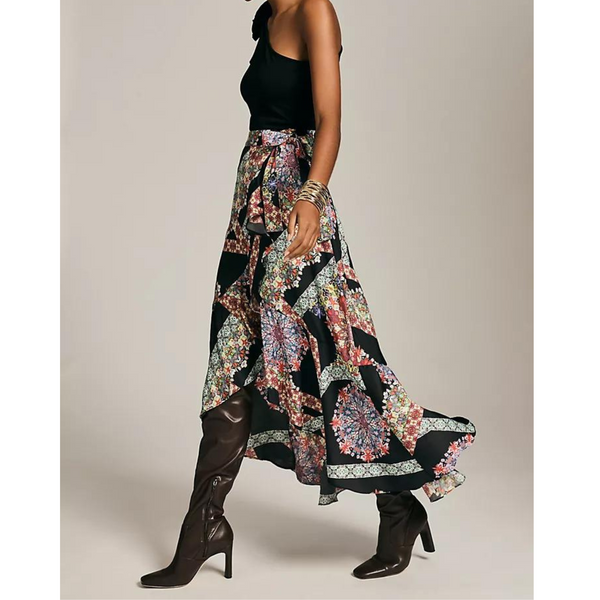 Anthropologie Ruffle Wrap Midi Skirt (2 COLORS!)
