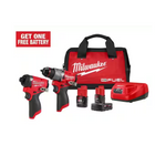 Milwaukee M12 Fuel 12V Cordless Hammer drill & Impact Driver Kit