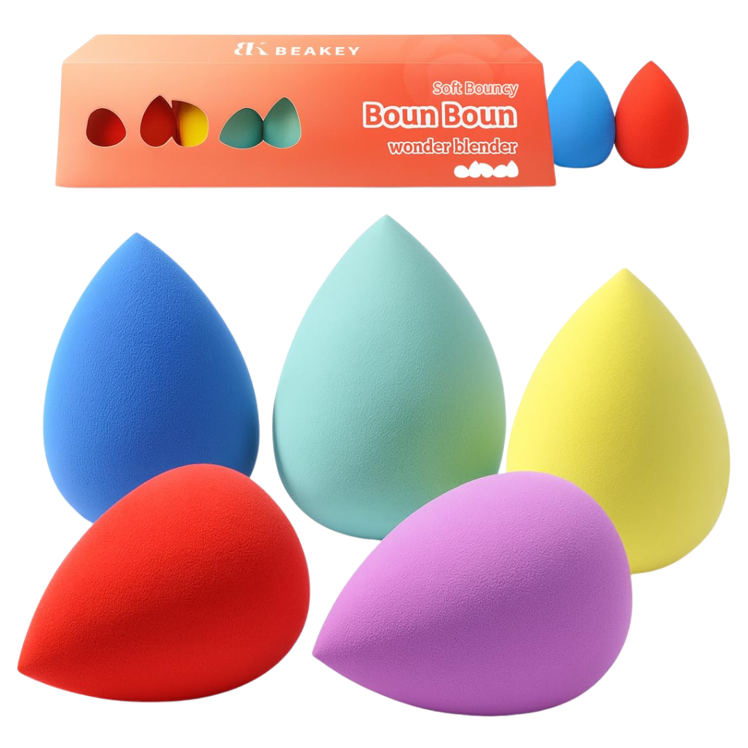 5-Piece Beakey Makeup Blender Beauty Sponge Set