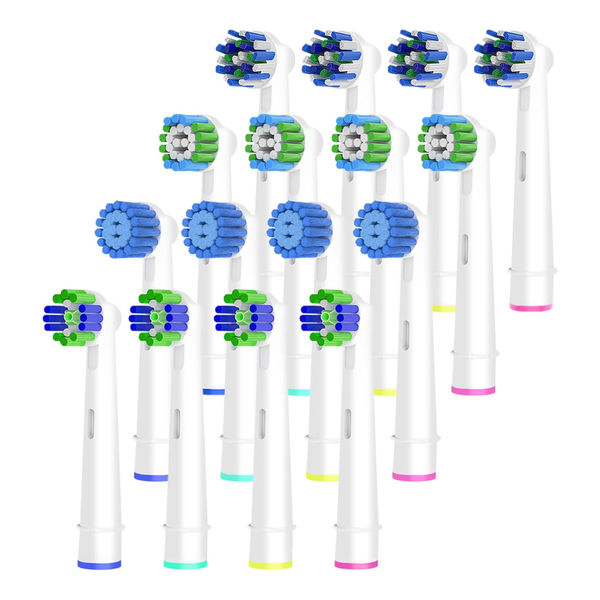 16-Piece Replacement Brush Heads For Oral-B Electric Toothbrushes