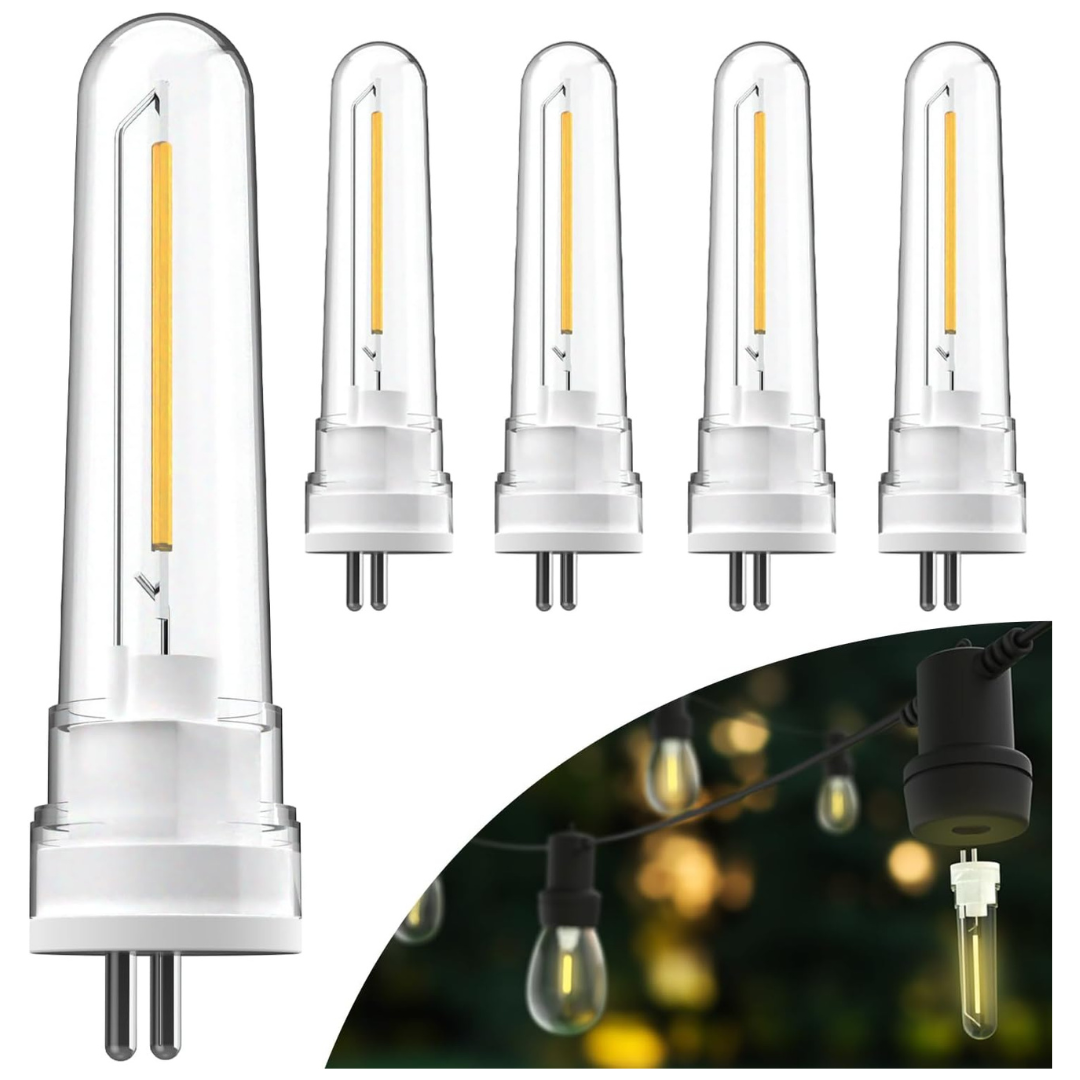 4-Pack Sunco Lighting S14 LED String Light Bulbs