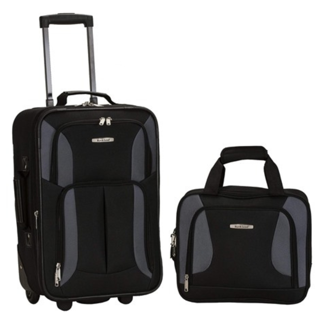 2-Piece Rockland Fashion Softside Luggage Set (14"/19")