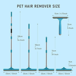 2 Pcs Pet Hair Removal Tool with 56" Adjustable Long Handle