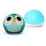 Echo Dot Kids Owl with Echo Glow Bundle