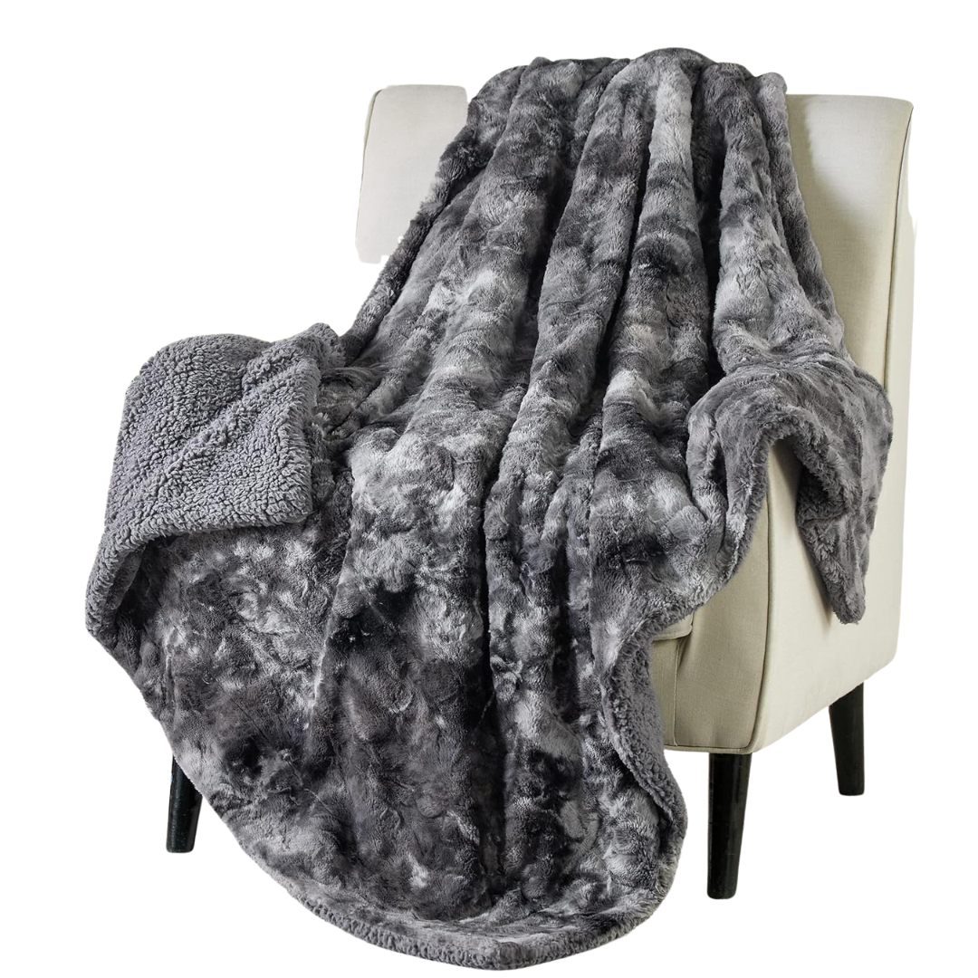 50'' x 60'' Bedsure GentleSoft Sherpa Fluffy Throw Blanket