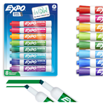 8-Count EXPO Low Odor Chisel Tip Dry Erase Markers (Assorted Colors)