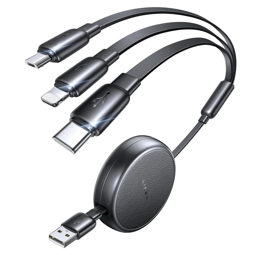 3-in-1 Retractable Type-C Charging Cable