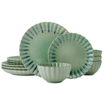 Pfaltzgraff Lucinda Green 12 Piece Dinnerware Set