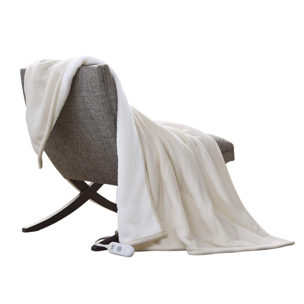 50" x 60" Reversible Fleece/Sherpa Electric Blanket